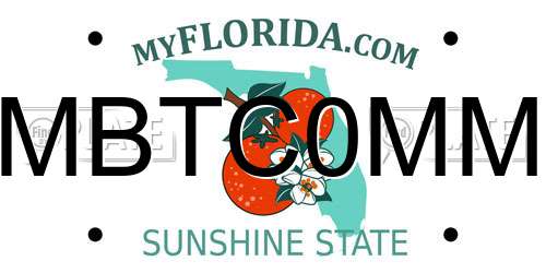 MBTC0MM Florida License Plate