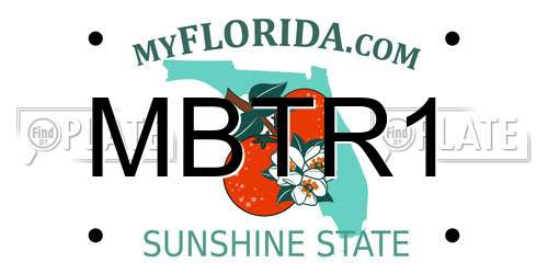 MBTR1 Florida License Plate
