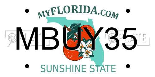 MBUY35 Florida License Plate