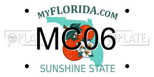 MC06 Florida License Plate