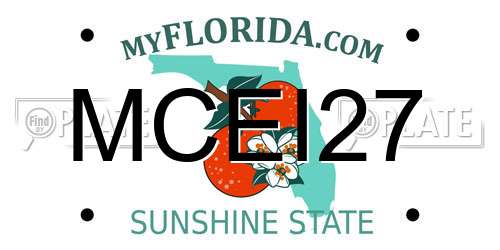 MCEI27 Florida License Plate
