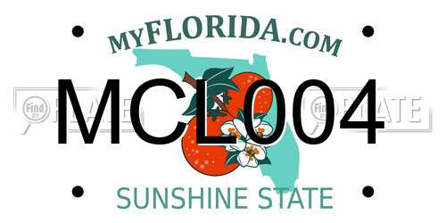 MCL004 Florida License Plate