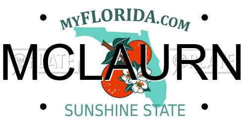 MCLAURN Florida License Plate