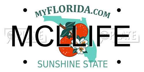 MCLLIFE Florida License Plate
