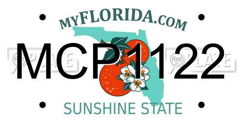 MCP1122 Florida License Plate