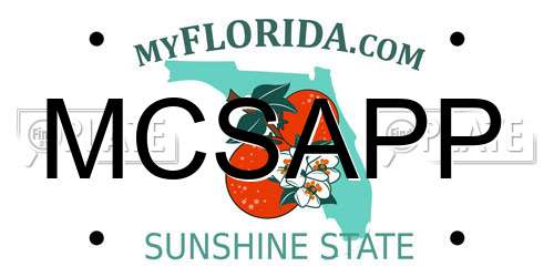 MCSAPP Florida License Plate