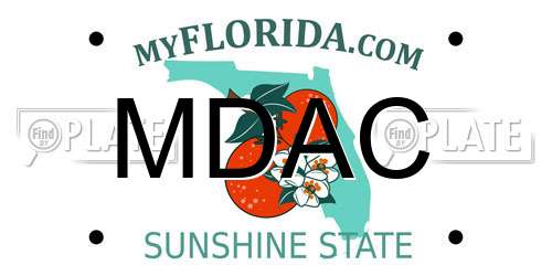MDAC Florida License Plate
