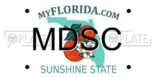 MDSC Florida License Plate