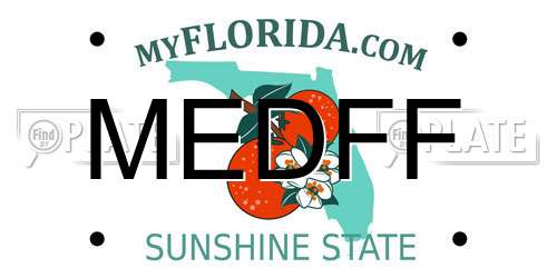 MEDFF Florida License Plate