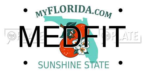 MEDFIT Florida License Plate