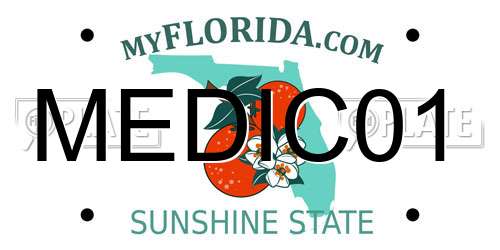 MEDIC01 Florida License Plate