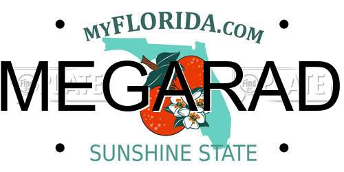 MEGARAD Florida License Plate