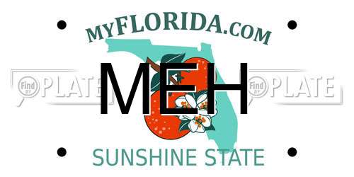 MEH Florida License Plate