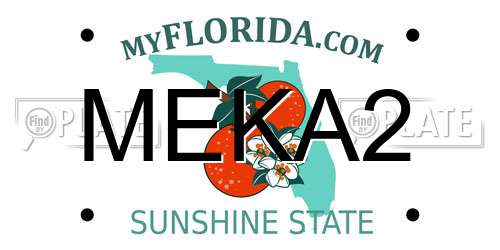 MEKA2 Florida License Plate