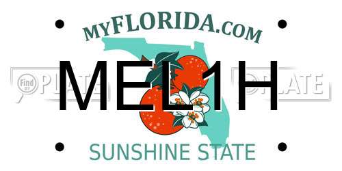 MEL1H Florida License Plate