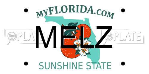 MELZ Florida License Plate