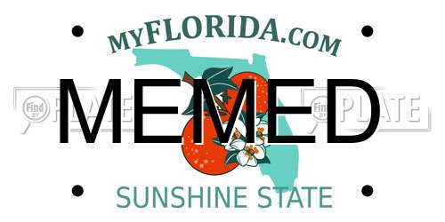 MEMED Florida License Plate