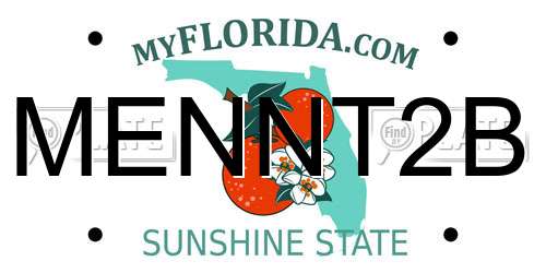 MENNT2B Florida License Plate