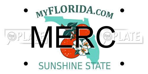 MERC Florida License Plate