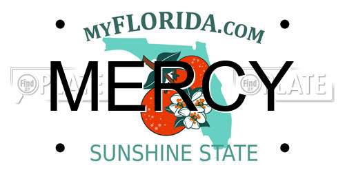 MERCY Florida License Plate