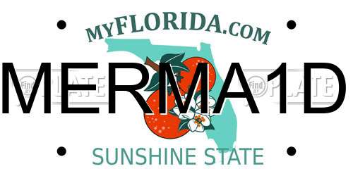 MERMA1D Florida License Plate