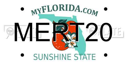 MERT20 Florida License Plate