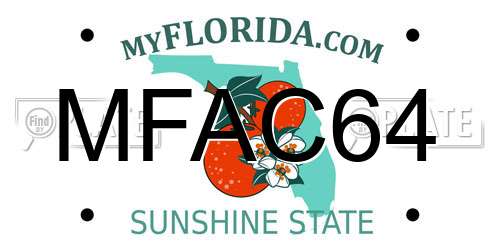 MFAC64 Florida License Plate