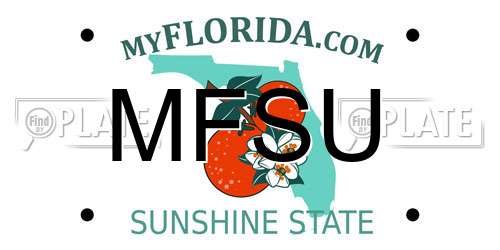 MFSU Florida License Plate