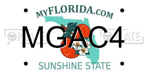 MGAC4 Florida License Plate