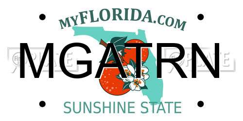 MGATRN Florida License Plate