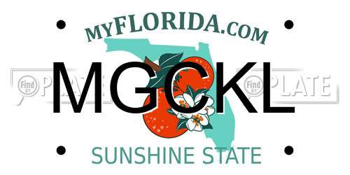 MGCKL Florida License Plate