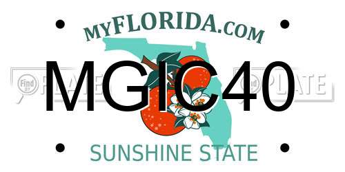 MGIC40 Florida License Plate