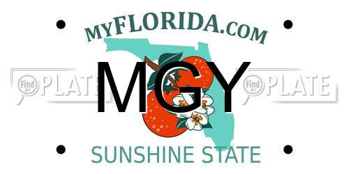 MGY Florida License Plate