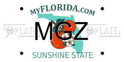 MGZ Florida License Plate
