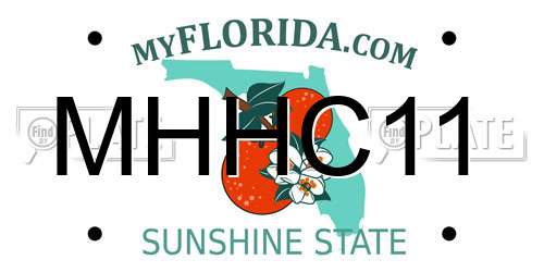 MHHC11 Florida License Plate