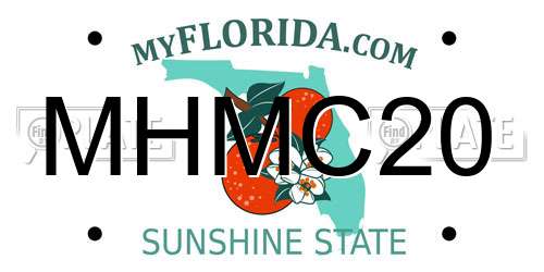 MHMC20 Florida License Plate