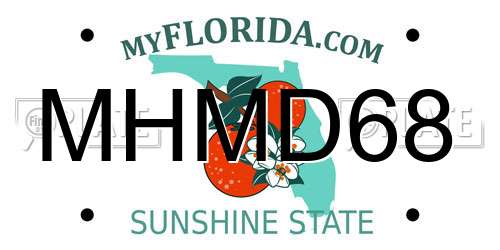 MHMD68 Florida License Plate