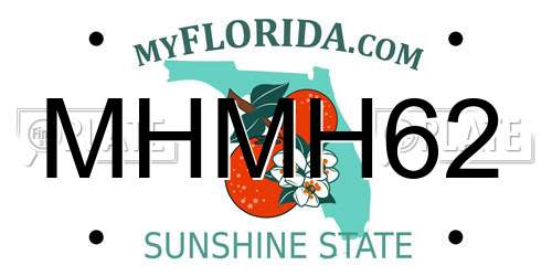 MHMH62 Florida License Plate