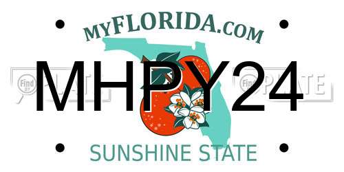 MHPY24 Florida License Plate