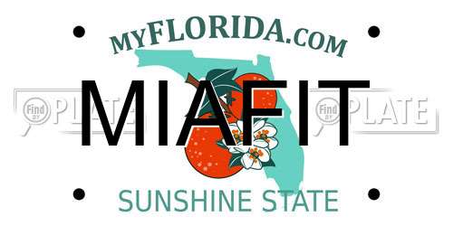 MIAFIT Florida License Plate