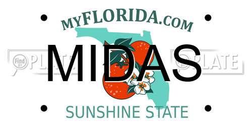 MIDAS Florida License Plate