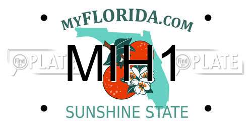MIH1 Florida License Plate