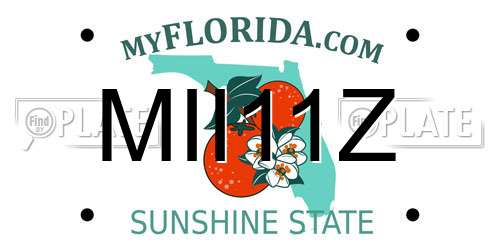 MII11Z Florida License Plate