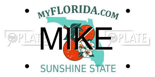 MIKE Florida License Plate