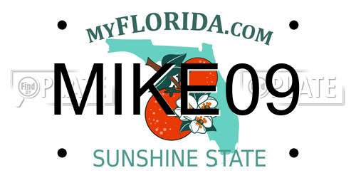 MIKE09 Florida License Plate