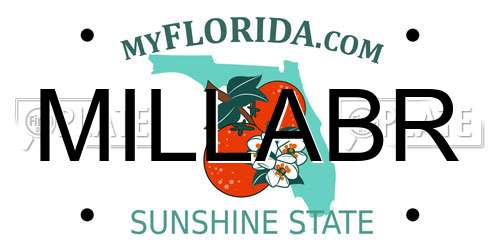 MILLABR Florida License Plate
