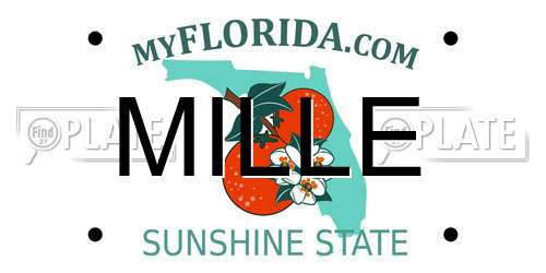 MILLE Florida License Plate