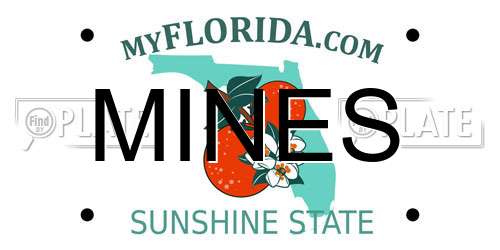 MINES Florida License Plate