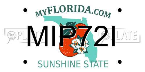 MIP72I Florida License Plate