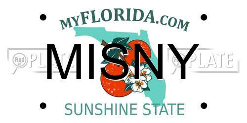 MISNY Florida License Plate